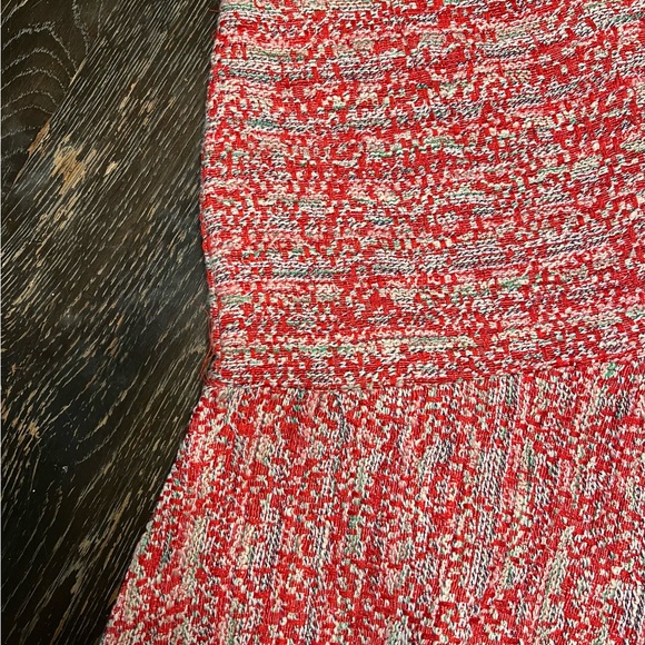 Zara Red and White Tweed Skirt - Picture 3 of 6